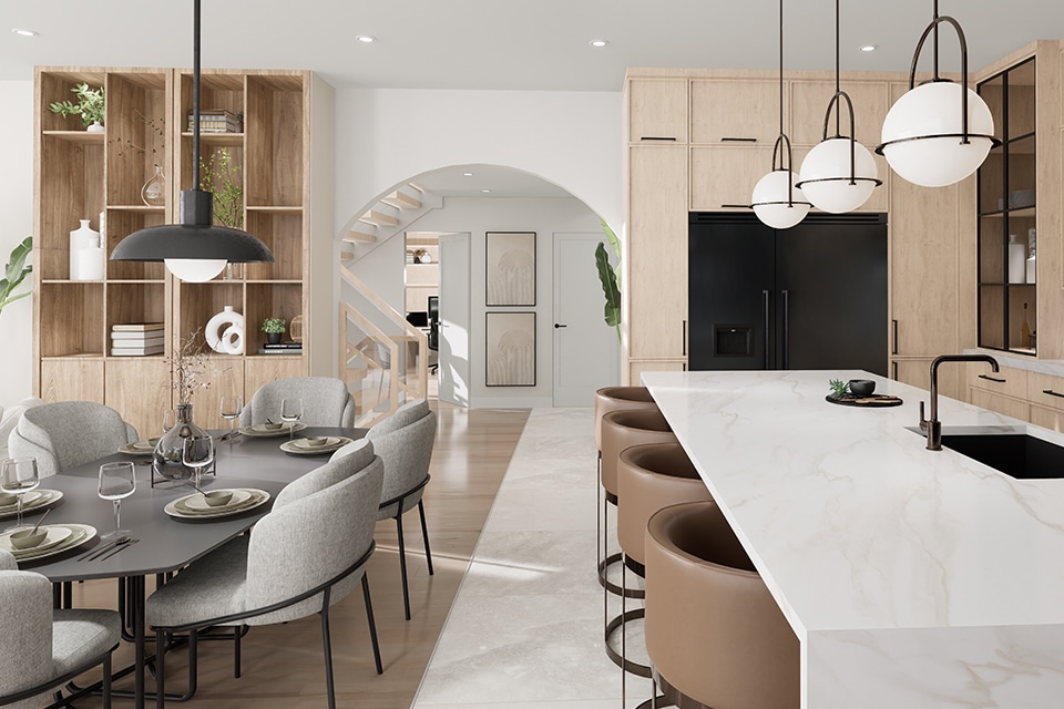 Design intérieur - Plan 3D réaliste - Rénovation d'une cuisine.