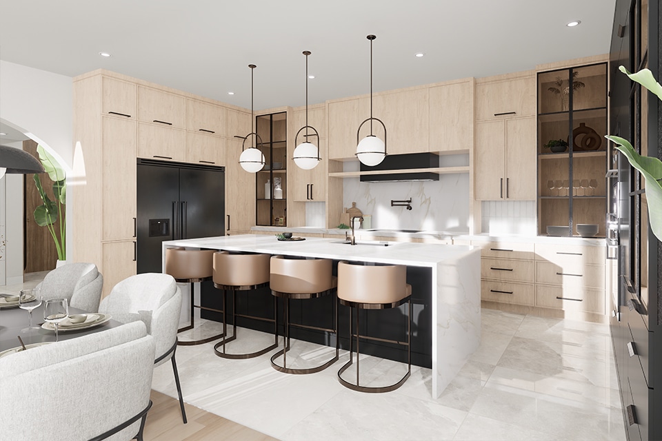 Design intérieur - Modélisation 3D - Rénovation d'une cuisine.